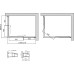 Душевой уголок Vegas Glass ZA-F 120*90 07 01 профиль матовый хром, стекло прозрачное