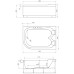 Акриловая ванна Royal Bath Norway RB331100K R 180x120 с каркасом