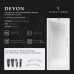 Чугунная ванна Vinsent Veron Devon 175x75x45 с квадратными ручками матовое золото и антискользящим покрытием