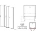 Душевая дверь в нишу Radaway EOS DWD 70 прозрачное стекло
