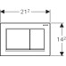 Кнопка смыва Geberit Omega 30 115.080.KJ.1 белая/хром