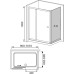 Душевой уголок RGW Classic CL-45 (960-1010)x700x1850 профиль хром, стекло чистое
