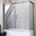 Шторка на ванну GuteWetter Slide Part GV-865 левая 160x80 см стекло бесцветное, профиль хром Шторка на ванну GuteWetter Slide Part GV-865 левая 160x80 см стекло бесцветное, профиль хром