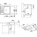 Комплект  Мойка кухонная Blanco Tipo 45 S Mini сталь матовая + Смеситель VitrA Single sink mixer A42388EXP для кухонной мойки