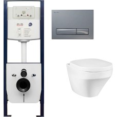 Комплект Am.Pm Inspire инсталляция I012702+кнопка I014151+унитаз C501738SCV+крышка Calla 