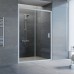 Душевая дверь в нишу Vegas Glass ZP 135 07 01 профиль матовый хром, стекло прозрачное