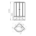 Душевая кабина Melodia Classica 80x80 MB01032