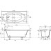 Ванна из искусственного камня Эстет Венеция 170x80 R