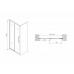 Душевая дверь в нишу Abber Schwarzer Diamant AG30140H 140x195