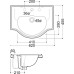 Раковина Kerasan Retro 103001 62 см, встраиваемая