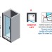 Душевая дверь в нишу Novellini Giada 1B GIADN1B84S-44B