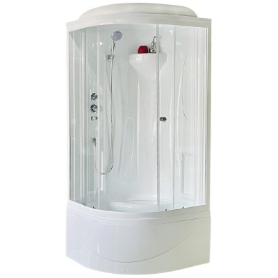 Душевая кабина Royal Bath RB90BK1-T-CH 90x90