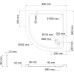 Поддон для душа Wasserkraft Isen 26T01 90x90 см
