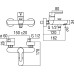 Смеситель Nobili ABC AB87110/1CR для ванны с душем