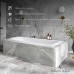 Чугунная ванна Vinsent Veron Italon 170x70x45 с квадратными ручками цвет никель