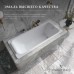 Чугунная ванна Vinsent Veron Italon 170x70x45 с квадратными ручками цвет никель