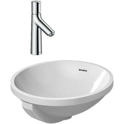 Комплект  Смеситель Hansgrohe Talis Select S 72042000 для раковины + Рукомойник Duravit Architec 0468400000