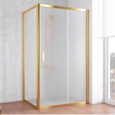 Душевой уголок Vegas Glass ZP+ZPV 100*70 09 10 профиль золото, стекло сатин 