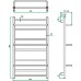 Полотенцесушитель водяной Grota Vista 48x90
