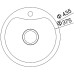 Комплект  Мойка кухонная Oulin OL-357 + Смеситель VitrA Fold S Sink Mixer A42155EXP для кухонной мойки