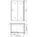 Душевое ограждение Gemy Victoria S30191AM-A70M 120x70