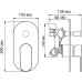 Смеситель Wasserkraft Donau 5361 С ВНУТРЕННЕЙ ЧАСТЬЮ
