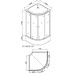 Душевая кабина Loranto CS-6610-25F 100x100