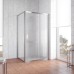 Душевой уголок Vegas Glass ZP+ZPV 100*80 08 02 профиль глянцевый хром, стекло шиншилла