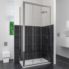 Душевой уголок RGW Classic CL-40 (760-810)х1000 профиль хром, стекло чистое 