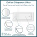 Ванна из искусственного камня Delice Diapason Ultra с узким бортом 150x70 глянцевая с черными ручками DLR330047RB-G