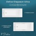 Ванна из искусственного камня Delice Diapason Ultra с узким бортом 150x70 глянцевая с черными ручками DLR330047RB-G