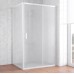 Душевой уголок Vegas Glass ZP+ZPV 130*70 01 10 профиль белый, стекло сатин