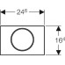 Кнопка смыва Geberit Sigma 10 115.758.KK.5 белый / золото