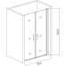 Душевая дверь в нишу Good Door Pandora SD 90