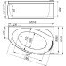 Ванна из искусственного камня Фэма Аделина 150x90 L
