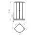 Душевая кабина Melodia Classica 90x90 MB01028