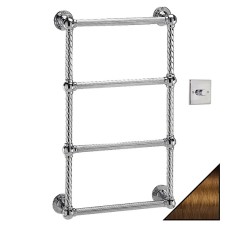 Полотенцесушитель электрический Vogue Colonnade CL004A E 775x475/AC012 75-400W Antique Bronze с регулятором напряжения 