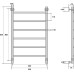 Полотенцесушитель водяной Energy Breeze 80x50