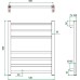 Полотенцесушитель водяной Grota Estro 53x60