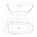 Акриловая ванна ABBER AB9211MB 170x80