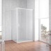 Душевой уголок Vegas Glass ZP+ZPV 110*80 01 10 профиль белый, стекло сатин