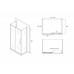 Душевое ограждение Abber Schwarzer Diamant AG30140BH-S70B-S70B 140x70