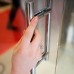Душевой уголок GuteWetter Lux Festt GK-101 левый 100x100 см стекло бесцветное, профиль хром