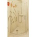 Душевой уголок GuteWetter Lux Festt GK-101 левый 100x100 см стекло бесцветное, профиль хром