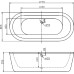 Акриловая ванна BelBagno BB12-1775