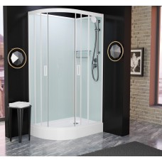 Душевая кабина Frank F418R White Б/К 100x80