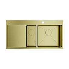 Мойка для кухни Omoikiri Akisame 100-2-LG-R светлое золото
