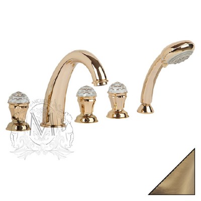 Смеситель Migliore Korona Swarovski ML.KRN-4780 Br на борт ванны