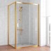 Душевой уголок Vegas Glass ZP+ZPV 130*70 09 01 профиль золото, стекло прозрачное