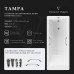 Чугунная ванна Vinsent Veron Tampa 170x70x42 с квадратными ручками оружейная сталь